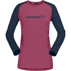 (取寄) ノローナ レディース フィオーロ イコライザー ライトウェイト ロング-スローブ ジャージ - ウィメンズ Norrona women Fjora Equaliser Lightweight Long-Sleeve Jersey - Women's Violet Quartz/Indigo Night