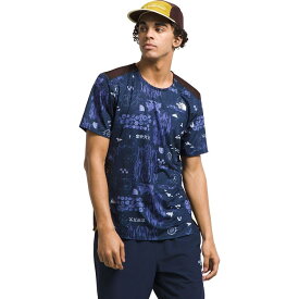 (取寄) ノースフェイス メンズ トレイルウェア ロスト コースト ショートスリーブ 半袖 シャツ - メンズ The North Face men Trailwear Lost Coast Short-Sleeve Shirt - Men's Summit Navy Nature Remix Print
