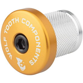 (取寄) ウルフトゥースコンポーネンツ コンプレッション プラグ ウィズ インテクレイテッド スペーサー ステム キャップ Wolf Tooth Components Compression Plug With Integrated Spacer Stem Cap Gold
