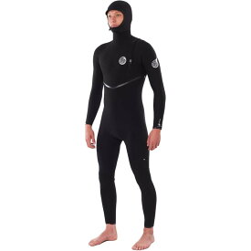 (取寄) リップ カール メンズ E-ボム 4/3 スチーマー ジップ-フリー フーデット ウェットスーツ - メンズ Rip Curl men E-Bomb 4/3 Steamer Zip-Free Hooded Wetsuit - Men's Black