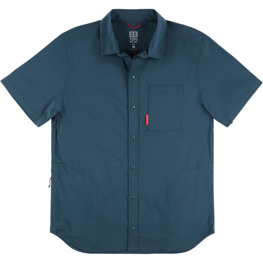 (取寄) トポデザイン メンズ グローバル ショートスリーブ シャツ - メンズ Topo Designs men Global Short-Sleeve Shirt - Men´s Pond Blueのサムネイル