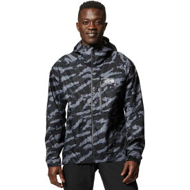 (取寄) マウンテンハードウェア メンズ ストレッチ オゾニック ジャケット - メンズ Mountain Hardwear men Stretch Ozonic Jacket - Men's Black Paintstrokes Print