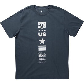 (取寄) フロント バナー T-シャツ US Ski and Snowboard Front Banner T-Shirt Baltic Blue