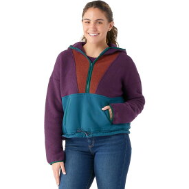 (取寄) スマートウール レディース ハドソン トレイル フリース クロップド パーカー Smartwool women Hudson Trail Fleece Cropped Hoodie - Women's Eggplant Heather