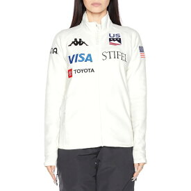 (取寄) レディース アス フリース ジャケット - ウィメンズ Kappa USA women 6Cento 688 US Fleece Jacket - Women's White Milk