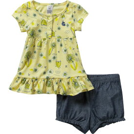 (取寄) カーハート インファント ガールズ プリンテッド ドレス アンド ダイパー カバー セット - インファント ガールズ Carhartt infant girls Printed Dress & Diaper Cover Set - Infant Girls' Chambray Yellow