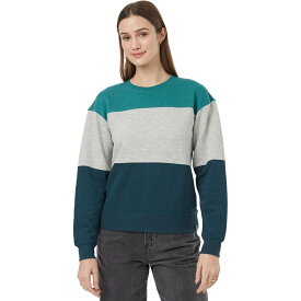 (取寄) テンツリー レディース ツリーフリース ブロック クルー セーター - ウィメンズ Tentree women TreeFleece Blocked Crew Sweater - Women's North Sea/Grey Heather/Reflecting Pond