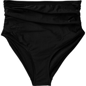 (取寄) レディース ルーシュド ハイ ライズ ビキニ ボトム - ウィメンズ Nani Swimwear women Ruched High Rise Bikini Bottom - Women's Black