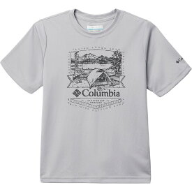 (取寄) コロンビア ボーイズ フォークテール ストリーム ショートスリーブ グラフィック シャツ - ボーイズ Columbia boys Fork Stream Short-Sleeve Graphic Shirt - Boys' Columbia Grey/Lakeside Badge