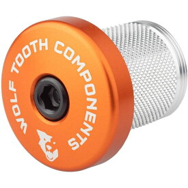 (取寄) ウルフトゥースコンポーネンツ コンプレッション プラグ ウィズ インテクレイテッド スペーサー ステム キャップ Wolf Tooth Components Compression Plug With Integrated Spacer Stem Cap Orange