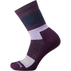 (取寄) スマートウール エブリデイ ブロック ストライプ クルー ソック Smartwool Everyday Blocked Stripe Crew Sock Purple Iris