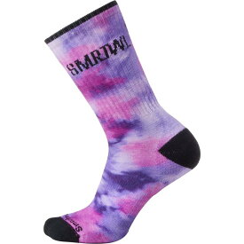 (取寄) スマートウール アスレチック ファー アウト タイ ダイ プリント クルー ソック Smartwool Athletic Far Out Tie Dye Print Crew Sock Purple Iris