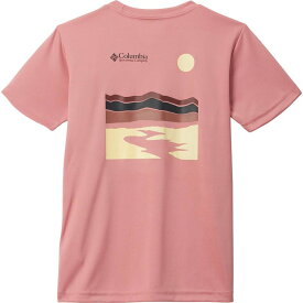 (取寄) コロンビア ガールズ フォークテール ストリーム ショートスリーブ グラフィック シャツ - ガールズ Columbia girls Fork Stream Short-Sleeve Graphic Shirt - Girls' Pink Agave/Heritage Ii