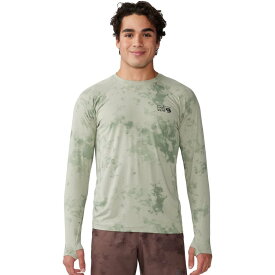 (取寄) マウンテンハードウェア メンズ クレーター レイク ロング-スローブ クルー シャツ - メンズ Mountain Hardwear men Crater Lake Long-Sleeve Crew Shirt - Men's White Sage Nebula Print