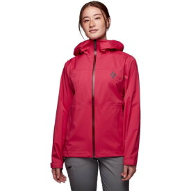 (取寄) ブラックダイヤモンド レディース ストームライン ストレッチ レイン シェル - ウィメンズ Black Diamond women Stormline Stretch Rain Shell - Women's Pomegranate