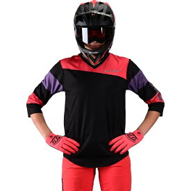 (取寄) トロイリーデザインズ レディース ミスチーフ 3/4-スリーブ ジャージ - ウィメンズ Troy Lee Designs women Mischief 3/4-Sleeve Jersey - Women's Rugby Firecracker