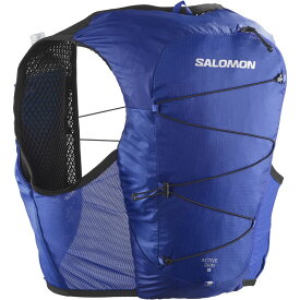 (取寄) サロモン アクティブ スキン 8 セット ベスト Salomon Active Skin 8 Set Vest Surf The Web/Black