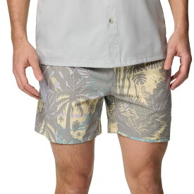 (取寄) コロンビア メンズ パフォーマンス フィッシング ギア ランブラー プリンテッド 8インチ ウォーター ショート - メンズ Columbia men PFG Rambler Printed 8in Water Short - Men's Lemon Wash Tarpon Trek