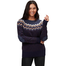 (取寄) フェールラーベン レディース ニット セーター - ウィメンズ Fjallraven women Ovik Knit Sweater - Women's Dark Navy