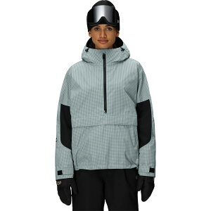 (���) �V�b�N�X�G�C�g�V�b�N�X ���f�B�[�X �A�E�g���C�� �V�F�� �A�m���b�N - �E�B�����Y 686 women Outline Shell Anorak - Women's Dusty Marine Grid