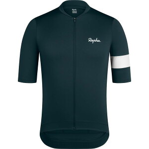 (���) ���t�@ �����Y �R�A �W���[�W - �����Y Rapha men Core Jersey - Men's Forest Green/White