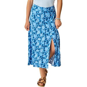 (���) �J�[�� �f�U�C�� ���f�B�[�X �z�[�v �X�J�[�g - �E�B�����Y Carve Designs women Hope Skirt - Women's Navy Floral