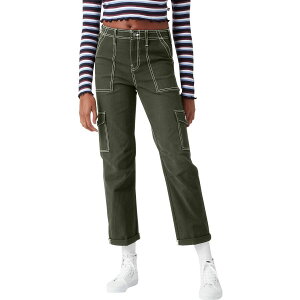 (���) �f�B�b�L�[�Y ���f�B�[�X �J�t�h ���[�e�B���e�B �p���c - �E�B�����Y Dickies women Cuffed Utility Pant - Women's Olive Green