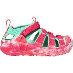 (���) �L�[�� ���g���L�b�Y �n�C�p�[�|�[�g �G�C�`�c�[ �T���_�� - ���g�� �L�b�Y KEEN little kids Hyperport H2 Sandal - Little Kids' Raspberry/Pool Blue