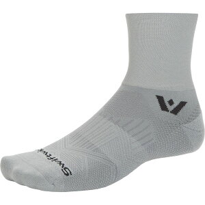 (���) �X�E�B�t�g�E�B�b�N �A�X�p�C���[ �N�I�[�^�[ �N���[ �n�C �\�b�N�X Swiftwick Aspire Quarter Crew High Sock Circuit Pewter