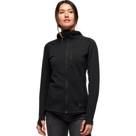 (取寄) ブラックダイヤモンド レディース コウフィシェント フリース フーデット ジャケット - ウィメンズ Black Diamond women Coefficient Fleece Hooded Jacket - Women's Black