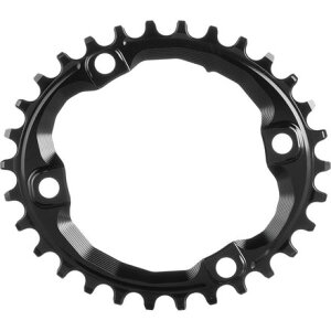 (���) �A�u�\�����[�g�u���b�N �V�}�m �I�[�o�� �g���N�V���� �`�F�[�������O absoluteBLACK Shimano Oval Traction Chainring Black/96 BCD (M8000 XT)