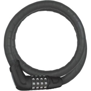 (���) �A�o�X �g���]���t���b�N�X 6615C �R���{ �A�[�}�[�h �P�[�u�� ���b�N Abus Tresorflex 6615C Combo Armored Cable Lock Black