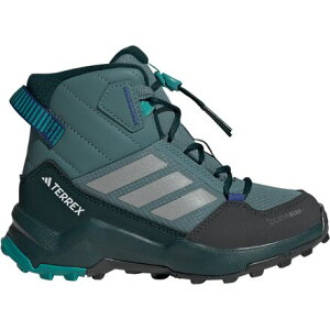 (���) �A�f�B�_�X�e���b�N�X ���g���L�b�Y �~�b�h �V���[�Y - ���g�� �L�b�Y Adidas TERREX little kids AX4R CW+ Mid Shoe - Little Kids' Preloved Teal/Matte Silver/Pure Teal