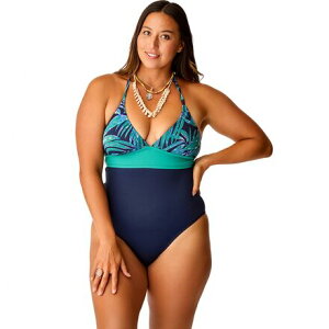 (���) �J�[�� �f�U�C�� ���f�B�[�X �_���A �����s�[�X �X�C���X�[�c - �E�B�����Y Carve Designs women Dahlia One-Piece Swimsuit - Women's Blue Oasis/Navy