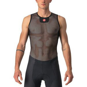 (���) �J�X�e�� �����Y �R�A ���b�V�� 3 �X���[�u���X �x�[�X���C���[? - �����Y Castelli men Core Mesh 3 Sleeveless Baselayer - Men's Black