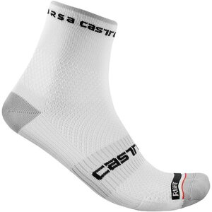 (���) �J�X�e�� ���b�\ �R���T �v�� 9 ���~�e�b�h �G�f�B�V���� �\�b�N Castelli Rosso Corsa Pro 9 Limited Edition Sock White