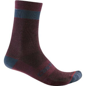 (���) �J�X�e�� �A���t�@ 18 �\�b�N Castelli Alpha 18 Sock Deep Bordeaux/Dark Gray