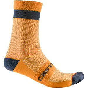 (���) �J�X�e�� �A���t�@ 18 �\�b�N Castelli Alpha 18 Sock Vivid Orange/Dark Gray