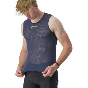 (���) �J�X�e�� �����Y �v�� ���b�V�� 2.0 �X���[�u���X �x�[�X���C���[? - �����Y Castelli men Pro Mesh 2.0 Sleeveless Baselayer - Men's Belgian Blue