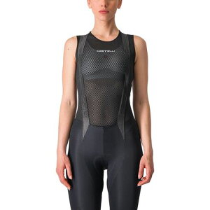 (���) �J�X�e�� ���f�B�[�X �v�� ���b�V�� �X���[�u���X �x�[�X���C���[? - �E�B�����Y Castelli women Pro Mesh Sleeveless Baselayer - Women's Black