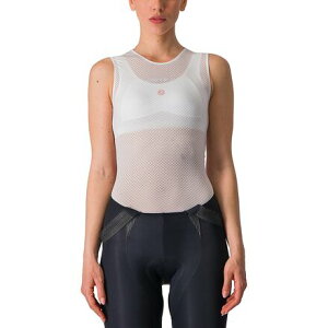 (���) �J�X�e�� ���f�B�[�X �v�� ���b�V�� �X���[�u���X �x�[�X���C���[? - �E�B�����Y Castelli women Pro Mesh Sleeveless Baselayer - Women's White