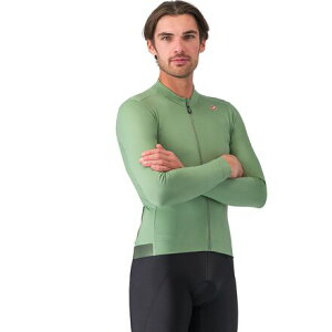 (���) �J�X�e�� �����Y �G�X�v���b�\ �T�[�}�� �W���[�W - �����Y Castelli men Espresso Thermal Jersey - Men's Green Pepper/Deep Green