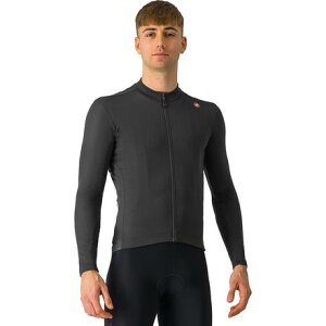 (���) �J�X�e�� �����Y �G�X�v���b�\ �T�[�}�� �W���[�W - �����Y Castelli men Espresso Thermal Jersey - Men's Light Black