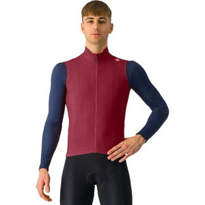 (���) �J�X�e�� �����Y �G�X�v���b�\ �x�X�g - �����Y Castelli men Espresso Vest - Men's Deep Bordeaux