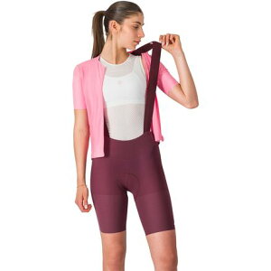 (���) �J�X�e�� ���f�B�[�X �v���~�I �G�{ DT �r�u �V���[�g - �E�B�����Y Castelli women Premio Evo DT Bib Short - Women's Deep Bordeaux/Rosa Giro