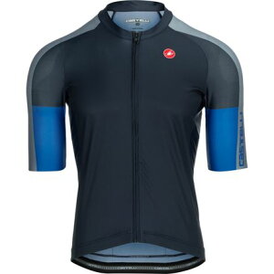 (���) �J�X�e�� �����Y �G���g���[�^ 6 ���~�e�b�h �G�f�B�V���� �W���[�W - �����Y Castelli men Entrata 6 Limited Edition Jersey - Men's Twilight Blue/Vortex Gray/Azzurro Italia