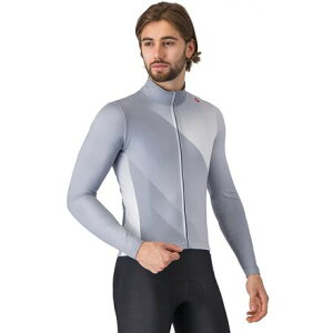 (���) �J�X�e�� �����Y �A���v���t�@�C �T�[�}�� �W���[�W - �����Y Castelli men Amplify Thermal Jersey - Men's Vortex Gray/Silver Gray/White