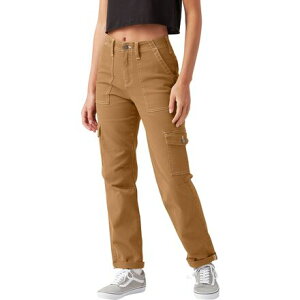 (���) �f�B�b�L�[�Y ���f�B�[�X �J�t�h ���[�e�B���e�B �p���c - �E�B�����Y Dickies women Cuffed Utility Pant - Women's Brown Duck