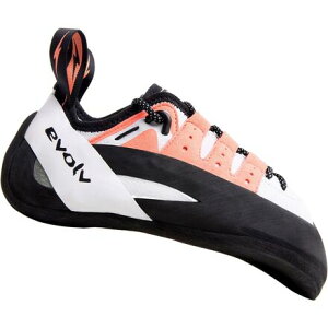 (���) �G�{���u ���f�B�[�X �Q�V�h�[ ���[�X �N���C�~���O �V���[�Y - �E�B�����Y Evolv women Geshido Lace Climbing Shoe - Women's White/Coral/Black