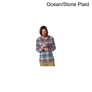 (���) �t���C���[ �����Y ���C���� �V�����u���[ �V���c - �����Y Flylow men Royal Chambray Shirt - Men's Ocean/Stone Plaid